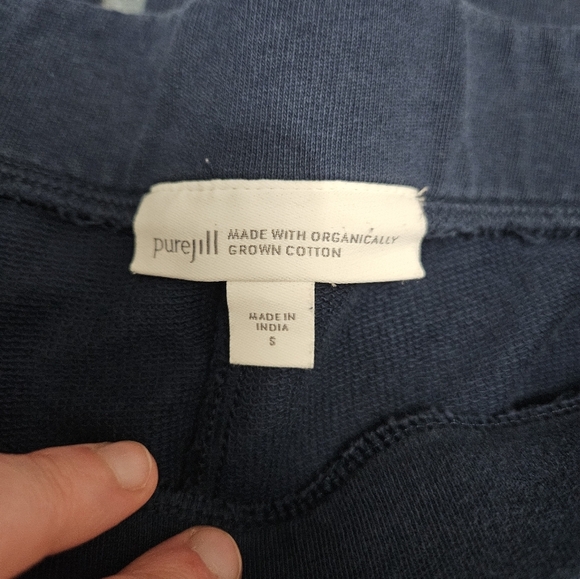 Purejill Navy Blue Capri Sweats Wide Leg! - Picture 3 of 8